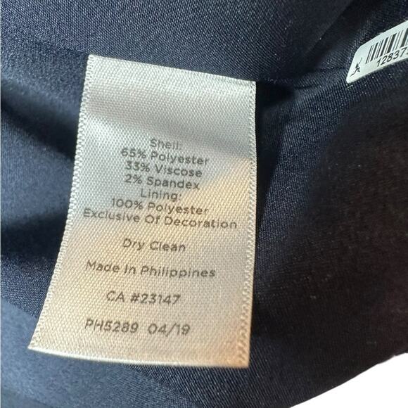 Talbots 14P blazer navy blue and dark gray - Picture 4 of 9